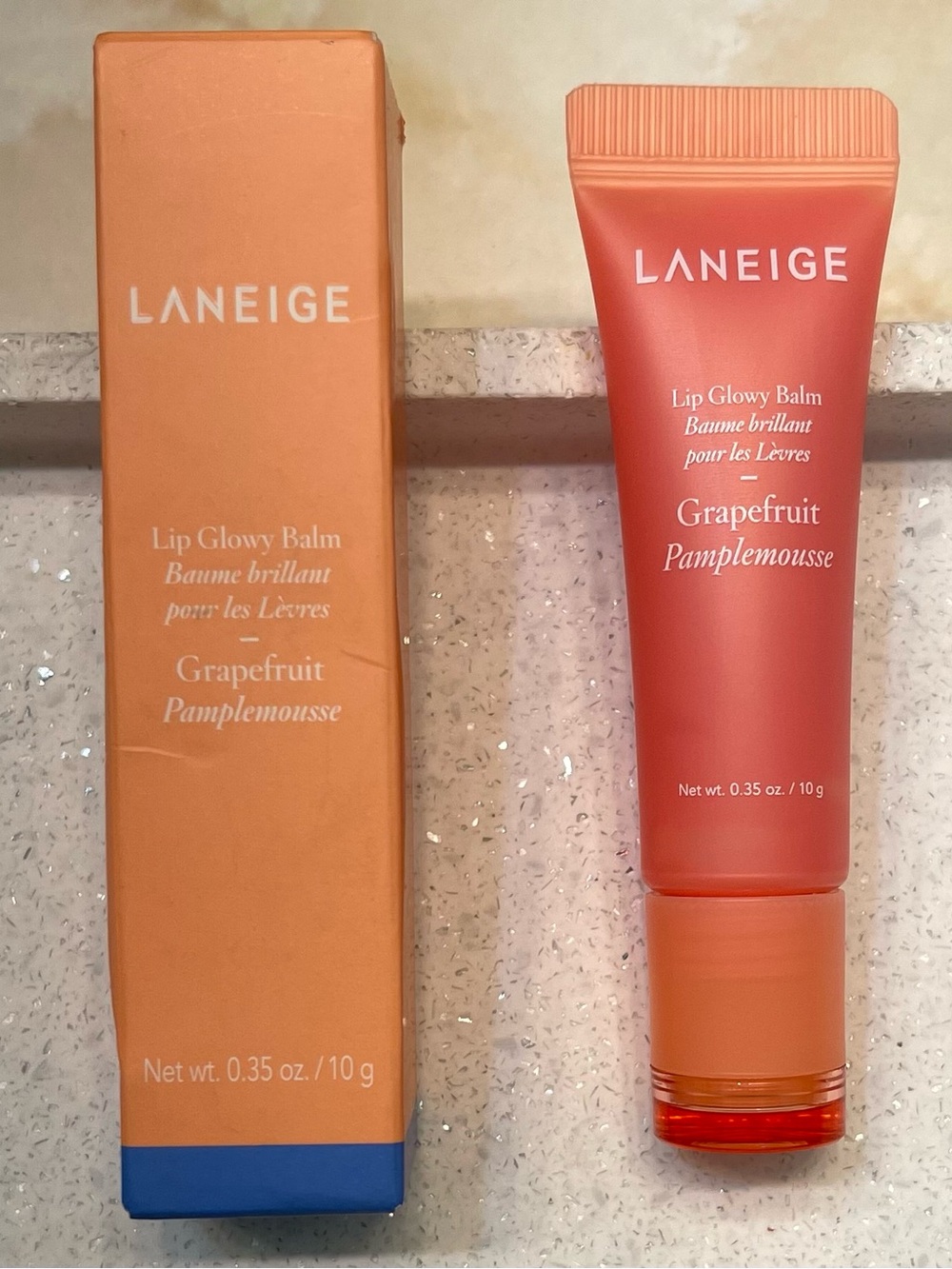 Laneige ~ ‘GRAPEFRUIT’ ~ Lip Glowy Balm ~ Full Size 0.35 oz. / 10 g